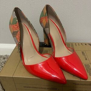 Mix No. 6 Red and Multicolor Heels